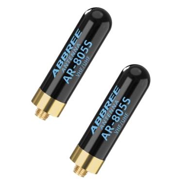 Imagem de ABBREE Antena de rádio amador de banda dupla VHF/UHF 144/430Mhz 5.0 cm AR-805S SMA - Antena curta curta fêmea de longo alcance para Baofeng UV-5R Mini 5RM BF-F8HP PRO, K5 Plus, DM32, UV32, acessórios