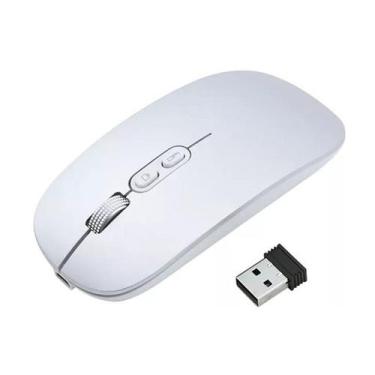 Imagem de Mouse Recarregável Para Notebook  Chromebook 11.6 Cor Branco - BDNET