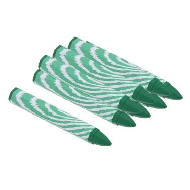 Imagem de PATIKIL Giz de cera para marcação, 8 peças de giz de cera hexagonal de 10,7 x 1,5 cm para madeira, vidro, cerâmica, caixas, pano, pedra, verde