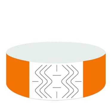 Imagem de Pulseiras de papel descartáveis, 800 unidades, 16 cores, impermeável, para eventos, identificação hospitalar, festa (laranja)