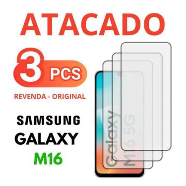 Imagem de Kit 3 Peliculas Vidro 3D Compativel Para Samsung Galaxy M16 - Db