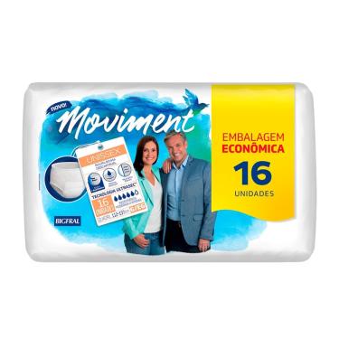 Imagem de Roupa Íntima Descartável Moviment Unissex - g/eg 16 Unidades