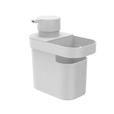 Imagem de Dispenser Porta Detergente Dosador 650mlCom Suporte p/ Esponja Ou Triu