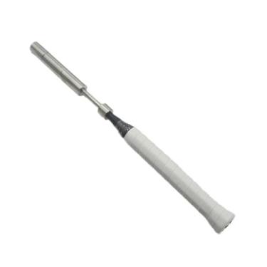 Imagem de Deevoka Bastão auxiliar de swing para badminton, ferramenta portátil profissional para treinamento de força de pulso e preensão, para iniciantes, Fita Adesiva Branca
