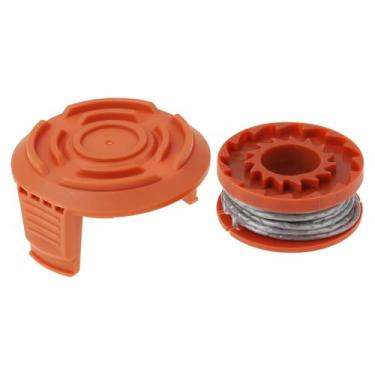 Imagem de Micro Traders Kit de bobina e tampa compatível com aparador de grama sem fio BLUE RIDGE 18V BR8151