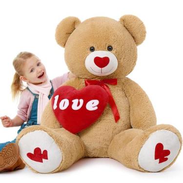Imagem de Brinquedo de pelúcia MaoGolan Giant Teddy Bear 130 cm com travesseiro 