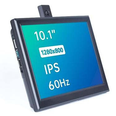 Imagem de SunFounder Tela IPS de 10,1 polegadas para Raspberry Pi - monitor portátil de laptop de 10,1 polegadas, resolução 1280800, ventilador de resfriamento (sem toque)