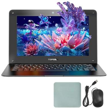 Imagem de Mini laptop de 10,1 polegadas para crianças e estudantes - Laptop pequeno portátil de viagem com Int N4000, 8 GB de RAM, SSD de 128 GB (expansível de 1 TB), sistema W10, WiFi, Bluetooth - laptop preto