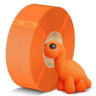 Imagem de ANYCUBIC Refil de filamento PLA 1,75 mm, filamento de impressora 3D, para carretéis reutilizáveis, precisão dimensional +/- 0,02 mm, adequado para a maioria dos carretéis reutilizáveis, 1 kg, laranja