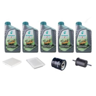 Imagem de Kit Troca De Óleo + Filtros Corolla 09 Fielder Se-g Xei Xli - Petronas