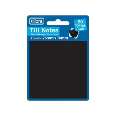 Imagem de Bloco Adesivo Tili Notes Preto Tilibra