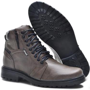 Imagem de Bota Coturno Motoqueiro Conforto Masculino - Form's, Marrom, 41, Mascu