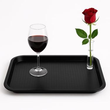 Imagem de Bandeja de Plástico Retangular Antiderrapante 35cm – Resistente, Leve e Fácil de Limpar