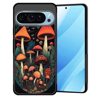 Imagem de BFUKVOU Capa para Pixel 10 Pro XL, capa rígida de policarbonato + TPU macio antiderrapante ultrafina à prova de choque para Google Pixel 10 Pro XL 6,8 polegadas 2025, Magic Mushroom