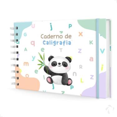 Imagem de NISTI PRINT, Caderno De Caligrafia c/Atividades Capa Dura Menino Panda