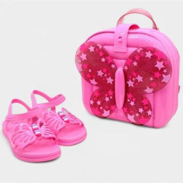 Imagem de Sandália Disney Barbie Fly Mochila Grendene Kids - Rosa, 29