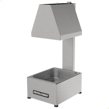 Imagem de Conservador de Frituras MCF-01CP 1 CUBA PEQUENA c/Lâmpada Infravermelha - MetalCubas 220V