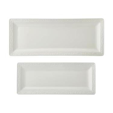 Imagem de Mikasa Bandejas de pão italianas para servir no campo, conjunto de 2, 30 cm e 38 cm