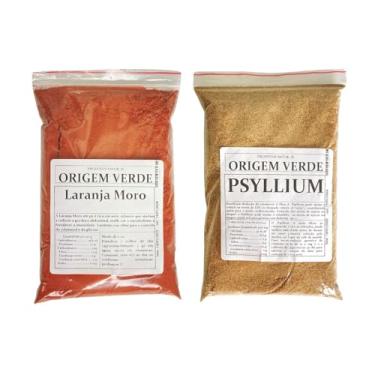 Imagem de Laranja Moro + Psyllium em Pó - 100% Pura 300gr cada - Origem Verde