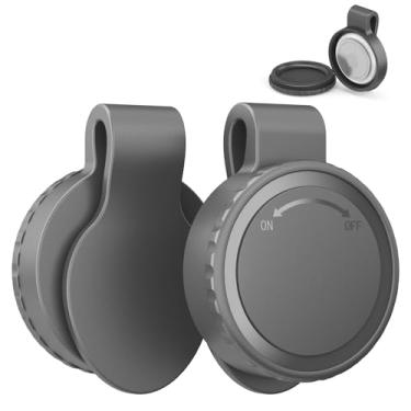 Imagem de TUDIOW [Pacote com 2] Capa com clipe à prova d'água compatível com Airtag, design de rosqueamento durável, suporte de GPS antiperda para animais de estimação, mochila, bagagem, roupas esportivas