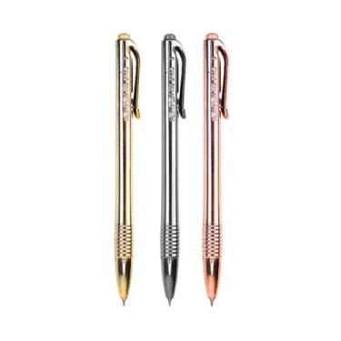 Imagem de Kit 3 Canetas Clic Sensations Metallic Newpen