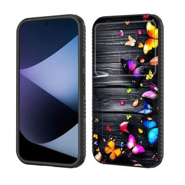 Imagem de wiaekosef Capa para Pixel 10 Pro XL, capa de lente de câmera deslizante embutida, proteção resistente à prova de choque, capa de camada dupla para Google Pixel 10 Pro XL 6,8 polegadas 2025, borboletas