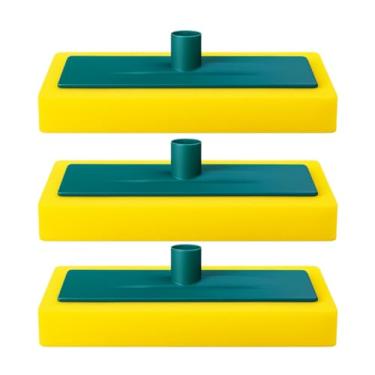 Imagem de Kit 3 Rodo Espuma Passa Cera Sem Cabo Aplicador De Cera Espuma Multiuso Profissional Limpeza Piso Casa Chão Porcelanato Azulejo Aplicador Espuma Para Piso Frios Doméstico Distribui Cera Uniformemente