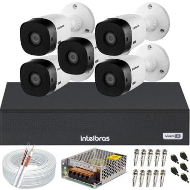 Imagem de Kit 5 Câmeras Full Hd 1220b Intelbras Dvr 08 Canais 1108c SEM HD