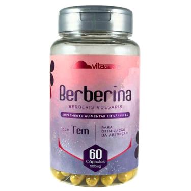 Imagem de Berberina com TCM 500mg 60 cápsulas Extrato Padronizado Berberis Vulgaris Sem Lactose Sem Glúten VitaGenus
