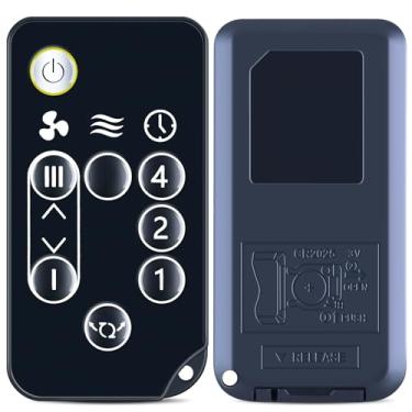 Imagem de Controle remoto de substituição para ventilador oscilante WOOZOO IRIS OHYAMA Globe de 5 velocidades, compatível com ventilador circulador de ar PCF-SC15T SC15T SC12 PCF-SC12, preto