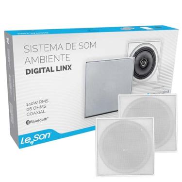 Imagem de Arandela Caixa Som Ambiente Bluetooth Ativa 140W Quadrada