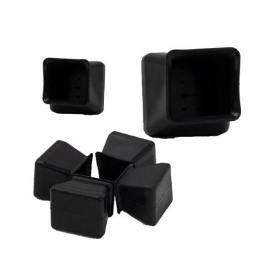 Imagem de Kit 8 Pé Silicone Cadeira Quadrado Mesa Capa Para Moveis