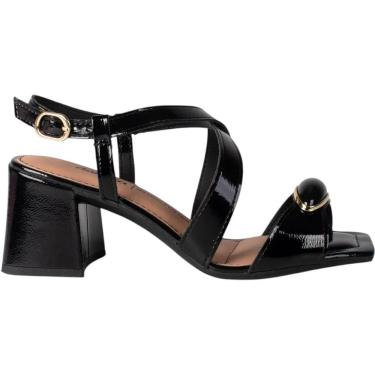 Imagem de Sandália Feminina Casual Social Dia a Dia Passeio Trabalho Salto Grosso Conforto Dakota Y9753