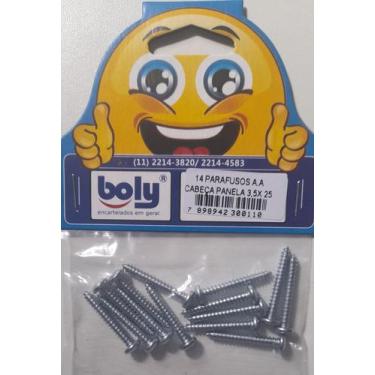 Imagem de Parafusos A.A Cabeça Panela 3,5x25 Boly Kit 14 Peças