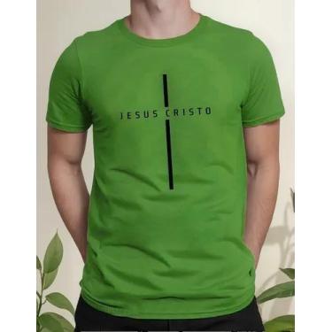Imagem de Camiseta Camisa Algodão Feminina Masculina Adulto Gospel Evangélica Ca