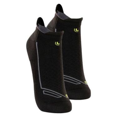 Imagem de Kit com 2 Pares de Meias Performance Running Lupo 3276-002, Preto, 37-