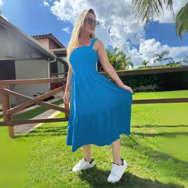 Imagem de Vestido Midi Plus Size Com Alças Ajustáveis Tendência 2025 - Donna Lu,