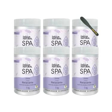 Imagem de 6kg Creme Massagem Lavanda + Espátula - Relaxamento Natural - D'Água N