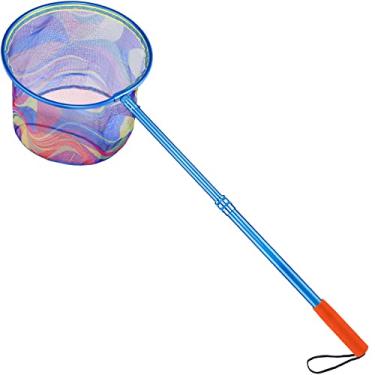 Imagem de Rede de pesca infantil PLUSINNO, rede de pouso com cabo de poste telescópico de fibra de carbono e anel de liga de alumínio ultraleve, rede de borboleta para crianças, 1 Pack