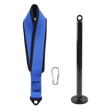 Imagem de Fenteer Cinta de braço para luta livre, braço, dedo, pulso, antebraço, exercitador, fortalecedor, 38 cm, com mosquetão, para condicionamento de pulso em, Azul