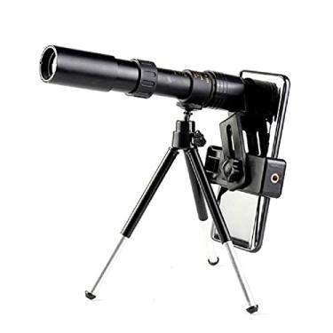 Imagem de Telescópio monocular com zoom super teleobjetiva 4K 10-300 x 40 mm com tripé e clipe, acessórios para celular