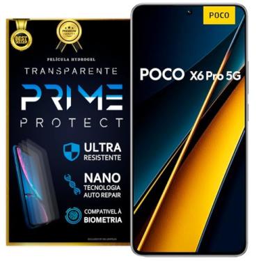 Imagem de Película Hidrogel Frontal Hd ou Fosca Antirreflexo Xiaomi Poco X6 Pro (Transparente)