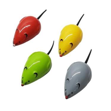 Imagem de Brinquedo Para Gato Ratinho Fricçao Caixa Com 28UN - THE PETS BRASIL