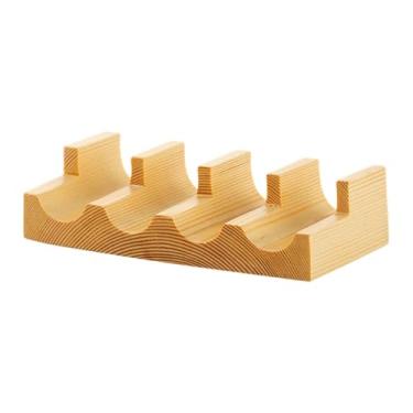 Imagem de AFXGUSD Suporte para Tacos de Sushi, Suporte para Servir Tacos, Suporte para Sashimi de Madeira, Suporte para Enrolar à Mão Feito de Madeira de Pinho Lisa Par, 19.2 Cm X 9 Cm X 4.8