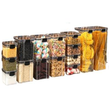 Imagem de Monte Seu Kit De Potes HerméTicos Para Mantimentos - Organizador De Cozinha Para Dispensa E ArmáRio(Kit 12-15 Potes)