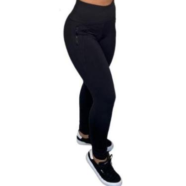 Imagem de Calça Montaria Forrada/Flanelada Cós Alto Bolso Com Zíper-Feminino