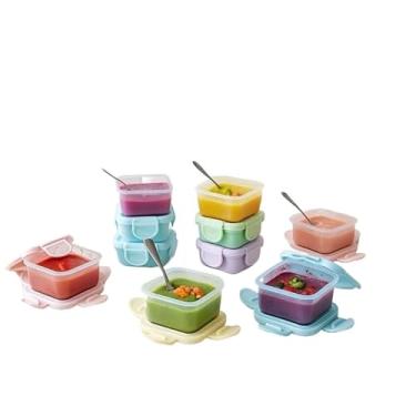 Imagem de Kit 8 Pote Hermético 150 ML De Plástico Para Mantimentos(KIT COM 8 POTES)