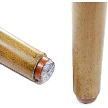 Imagem de 60 peças de feltro deslizantes deslizantes para móveis para cadeira e pés protetores de piso de madeira (20 mm, marrom)