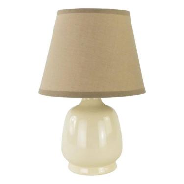 Imagem de 2X Abajur De Quarto Bege Com Cúpula - Luminária De Mesa