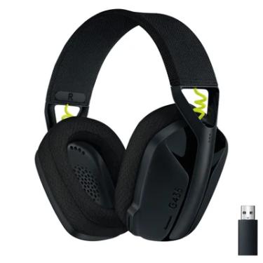 Imagem de Headset Gamer Sem Fio Logitech G435, Lightspeed E Bluetooth, Dolby Atmos, Usb, PC, Ps4, Ps5, Mobile, Drivers 40mm, Preto
